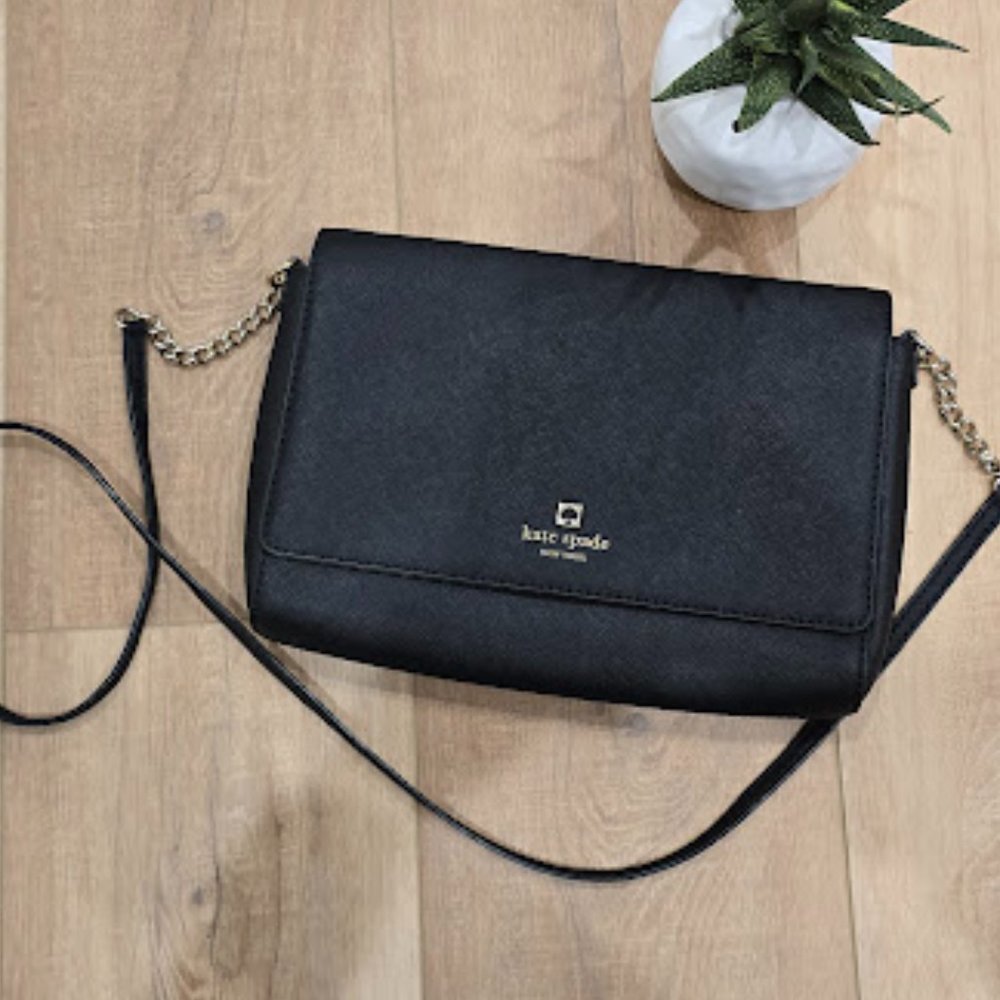 Kate Spade Black Crossbody Clutch Purse